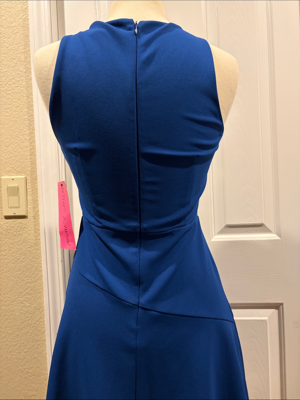 Betsey Johnson Asymmetrical Blue Dress NWT size 4 - Picture 7 of 7